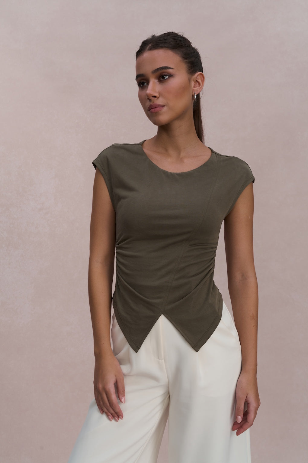 Sage Padded Top