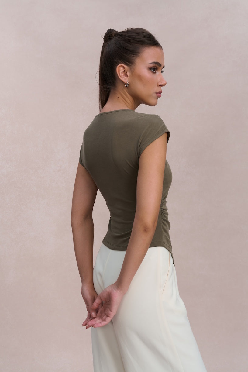 Sage Padded Top