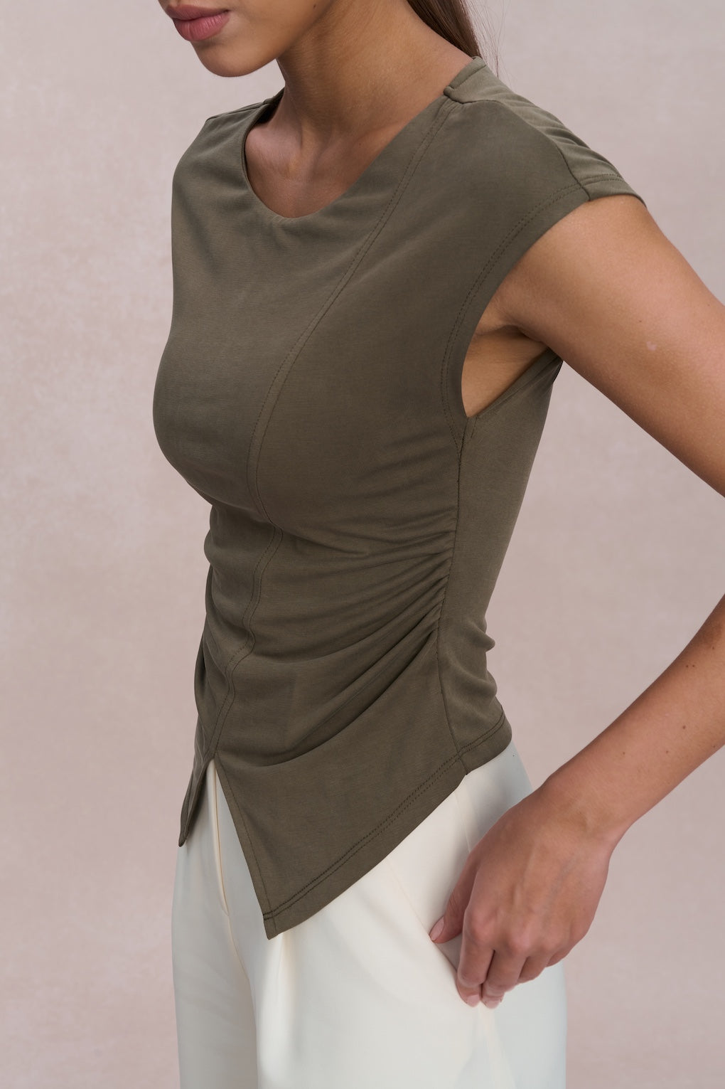 Sage Padded Top