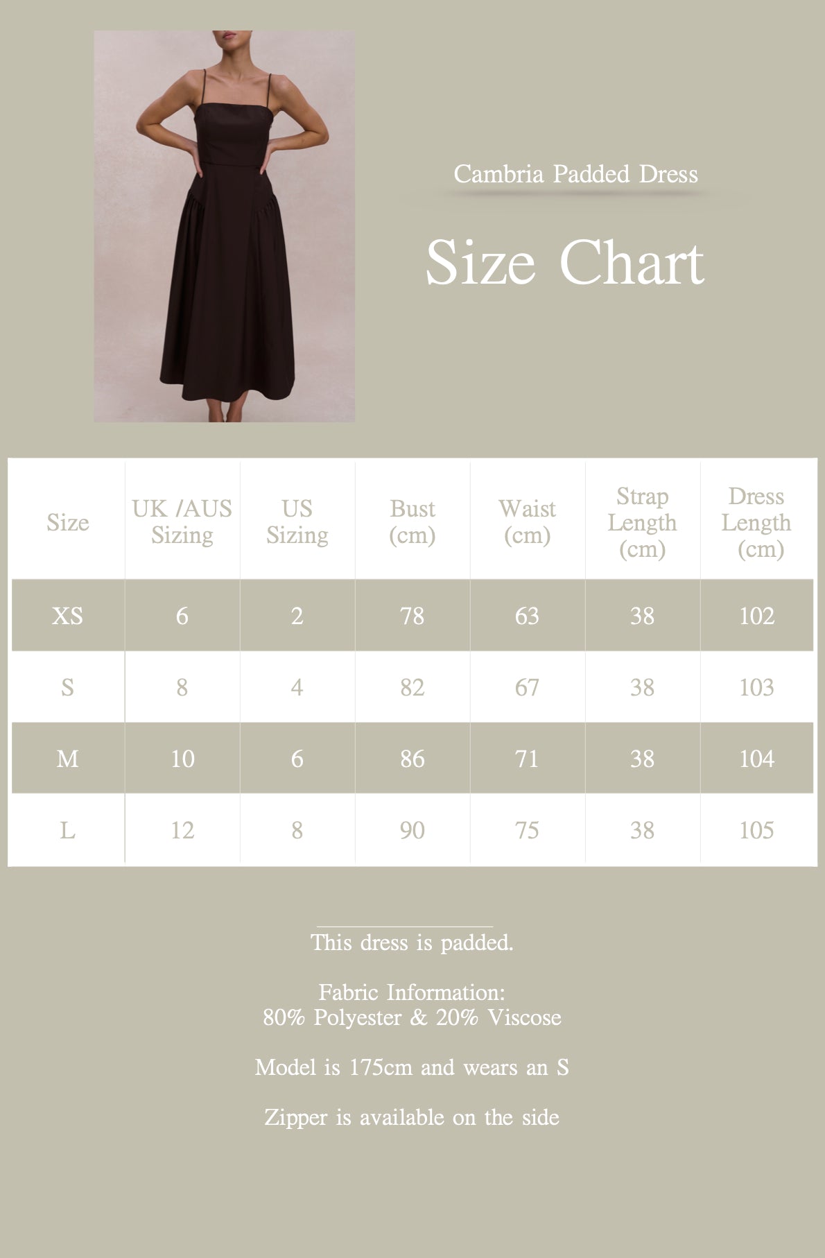 Cambria Padded Dress