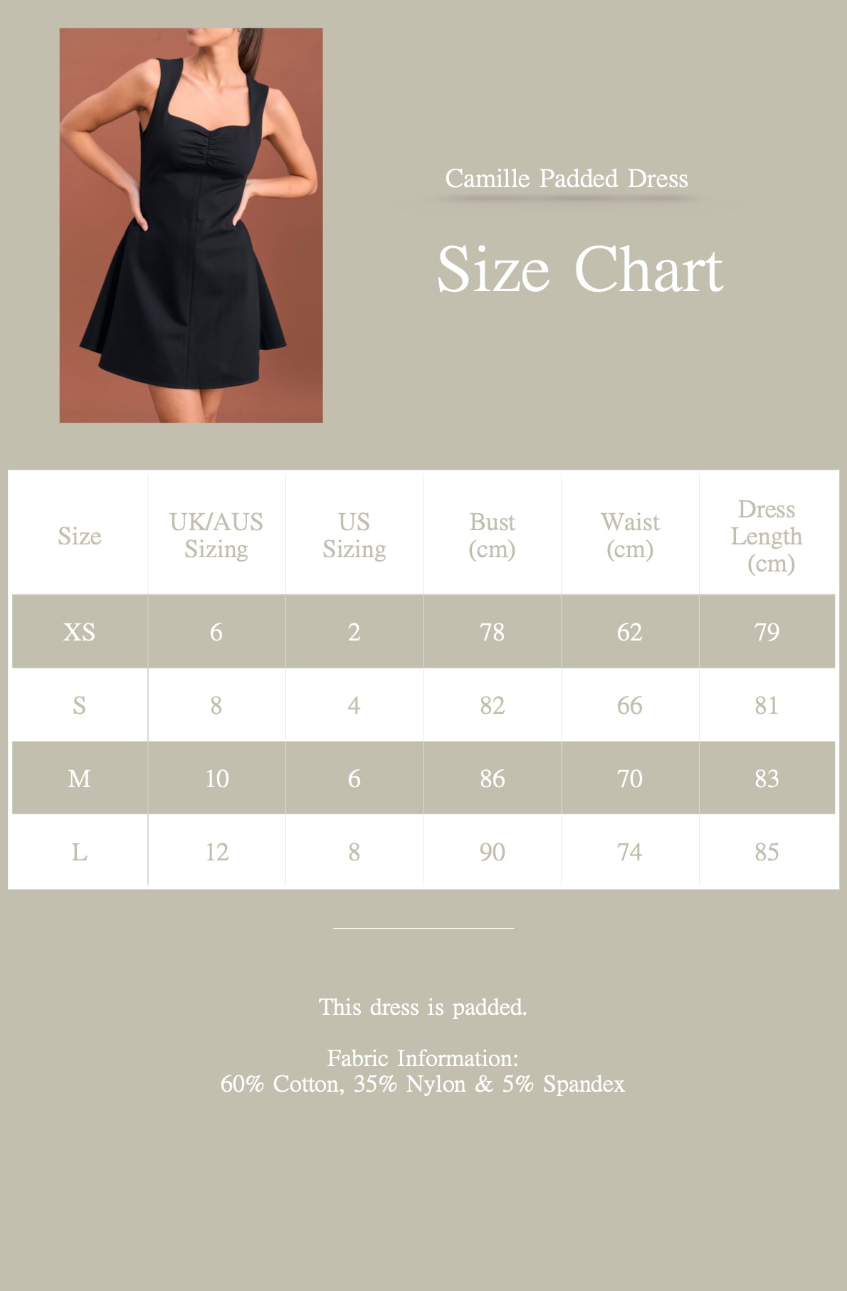 Camille Padded Dress