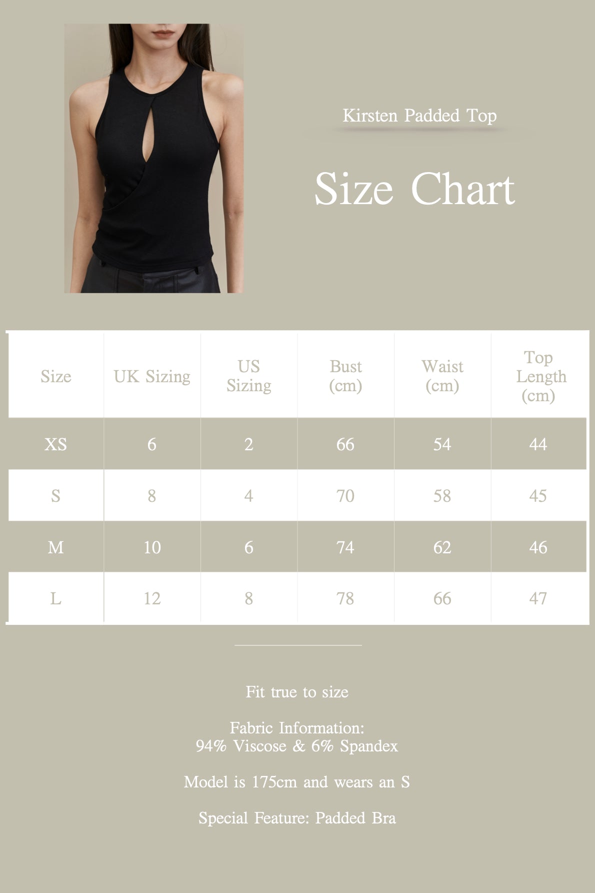 Kirsten Padded Top