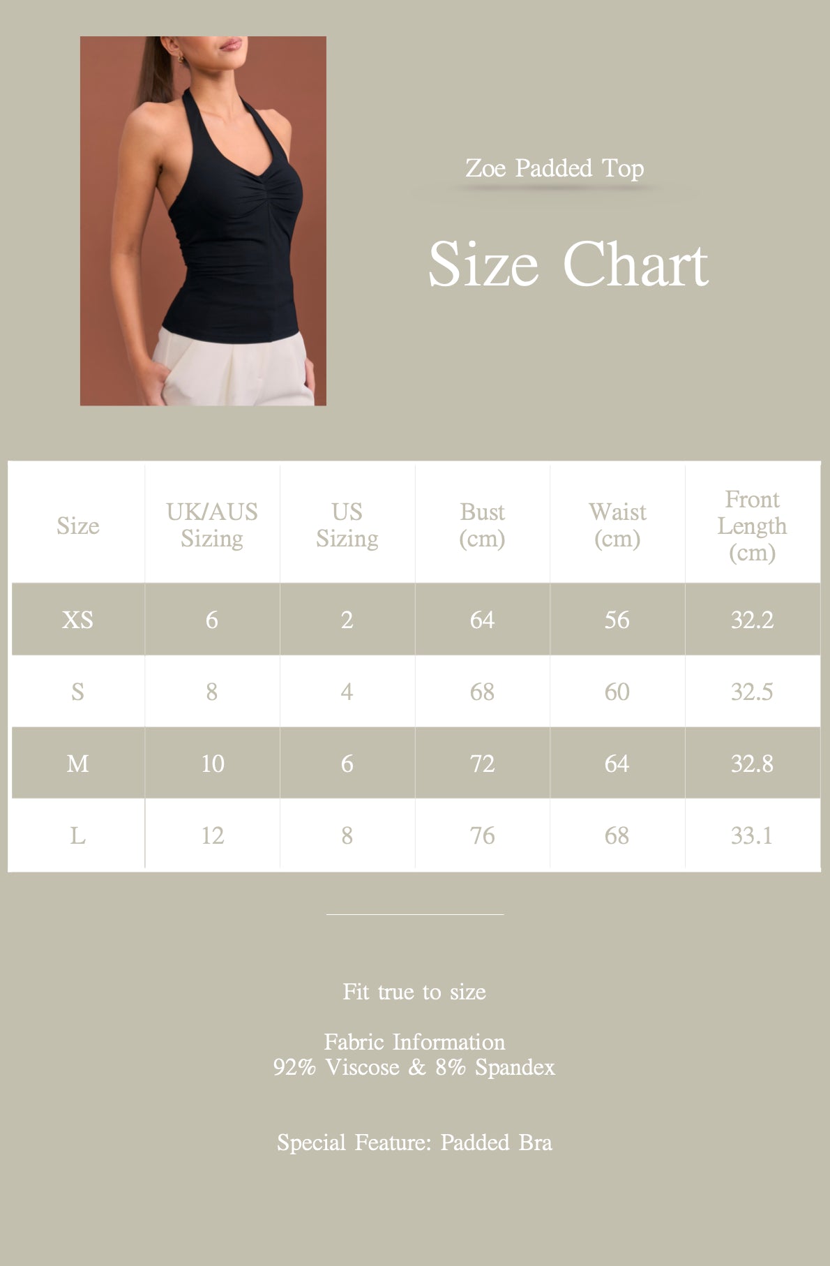 Zoe Padded Top