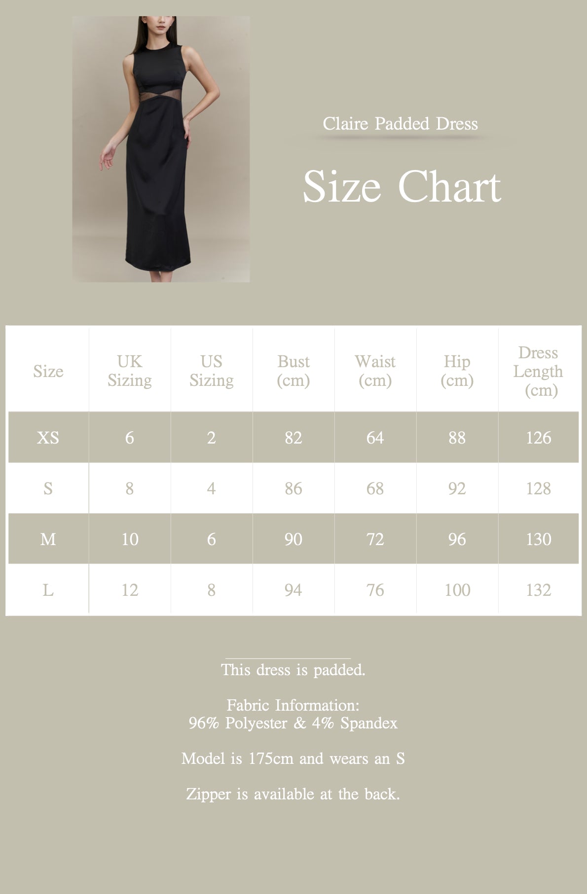 Claire Padded Dress