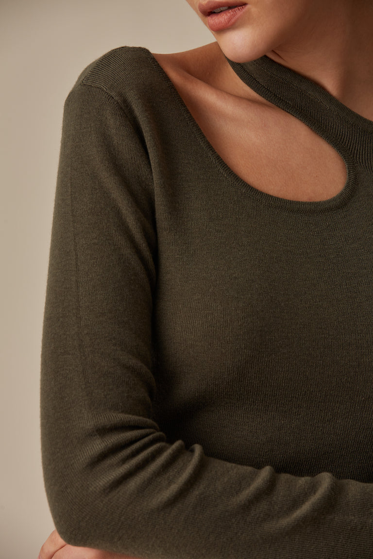 Rylee Long Sleeve Wool Knit