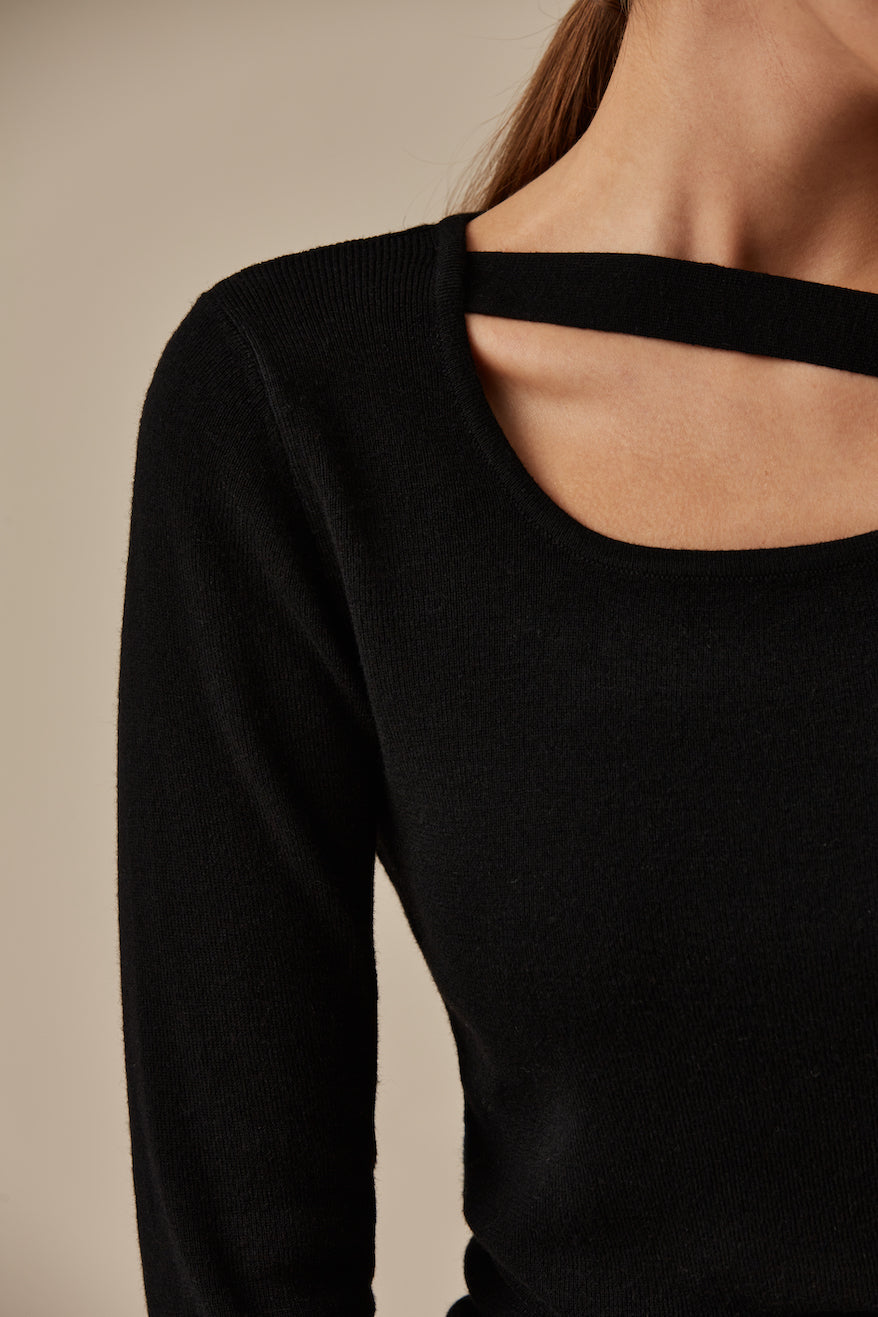 Teia Long Sleeve Wool Knit