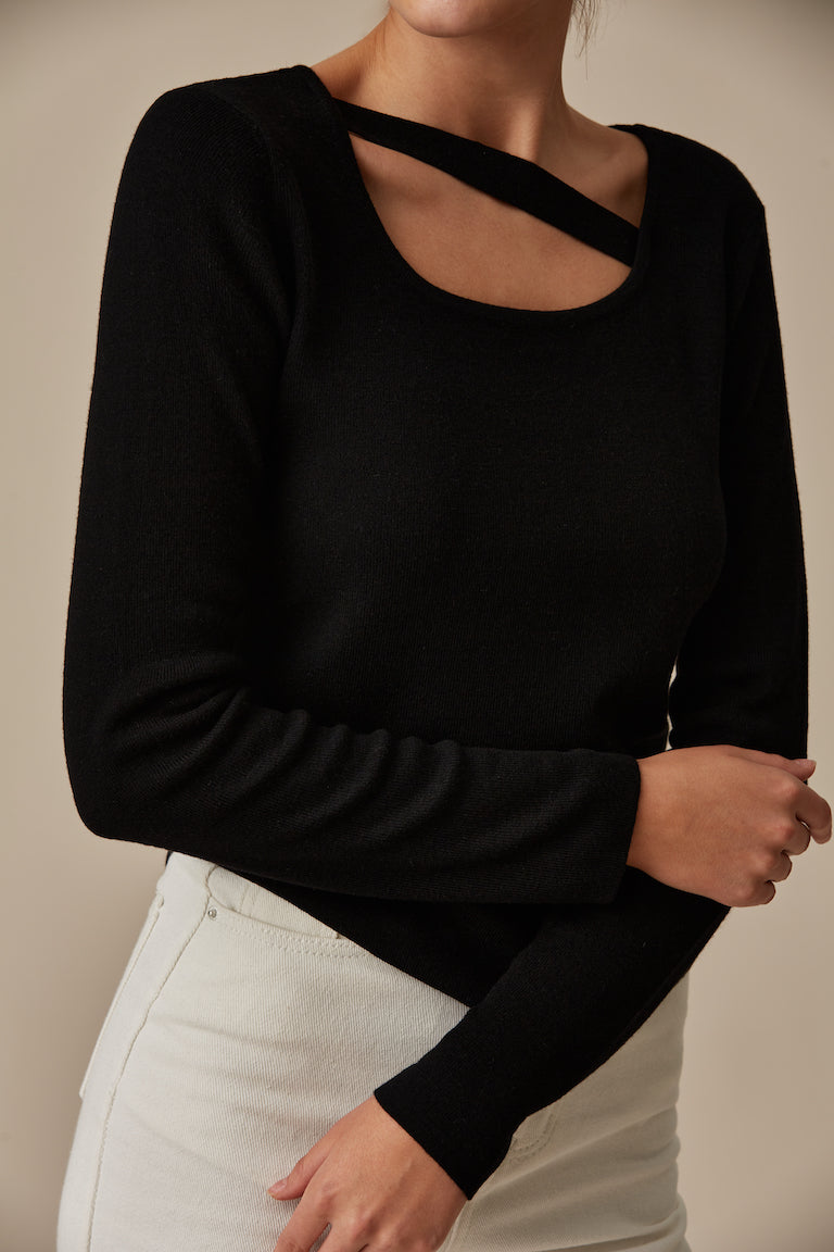 Teia Long Sleeve Wool Knit