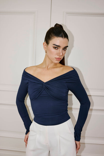 Vera Long Sleeve Padded Top