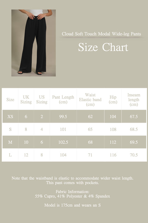 Cloud Soft Touch Modal Wide-leg Pant